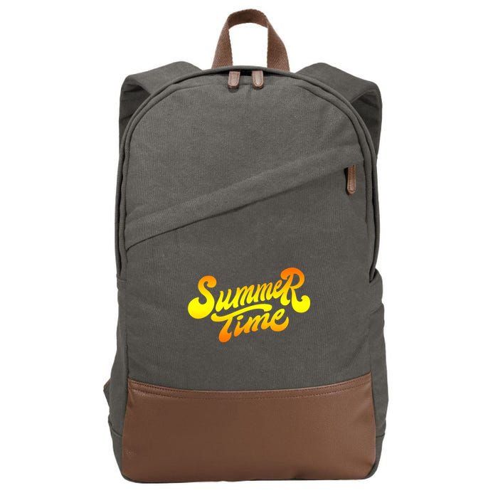 Summer Time Retro Cotton Canvas Backpack