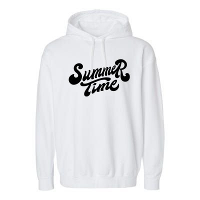 Summer Time Retro Garment-Dyed Fleece Hoodie