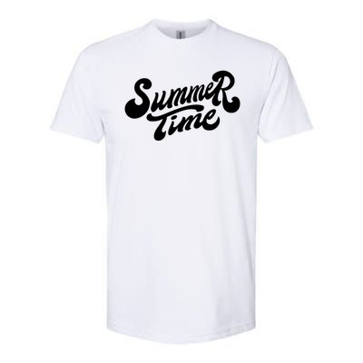 Summer Time Retro Softstyle CVC T-Shirt