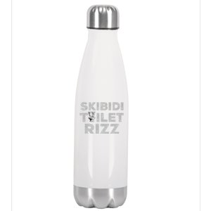 Skibid.I Toilet Rizz Funny Meme Stainless Steel Insulated Water Bottle