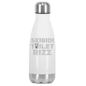 Skibid.I Toilet Rizz Funny Meme Stainless Steel Insulated Water Bottle