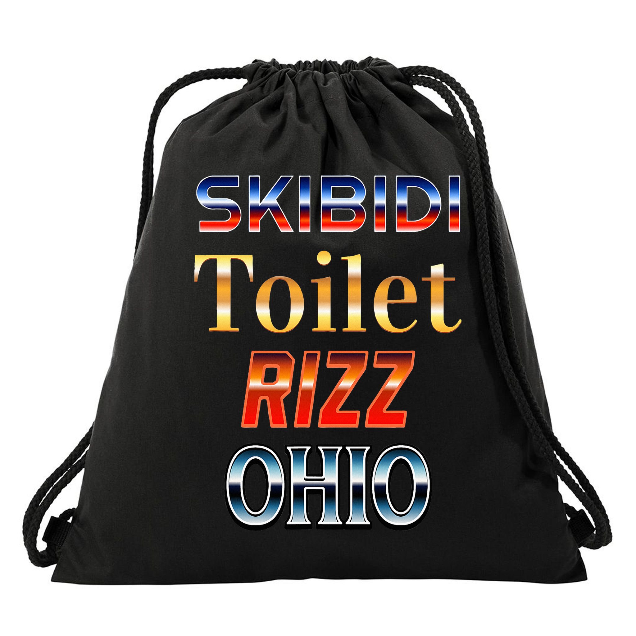 S.K.I.Bi.D.I Toilet Rizz Ohio Drawstring Bag