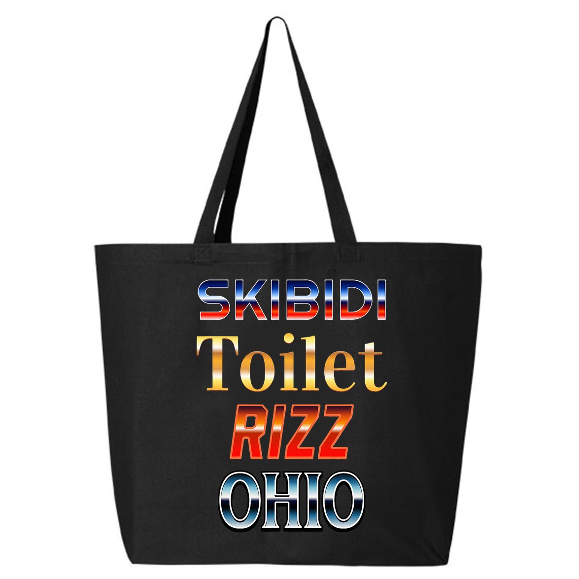 S.K.I.Bi.D.I Toilet Rizz Ohio 25L Jumbo Tote