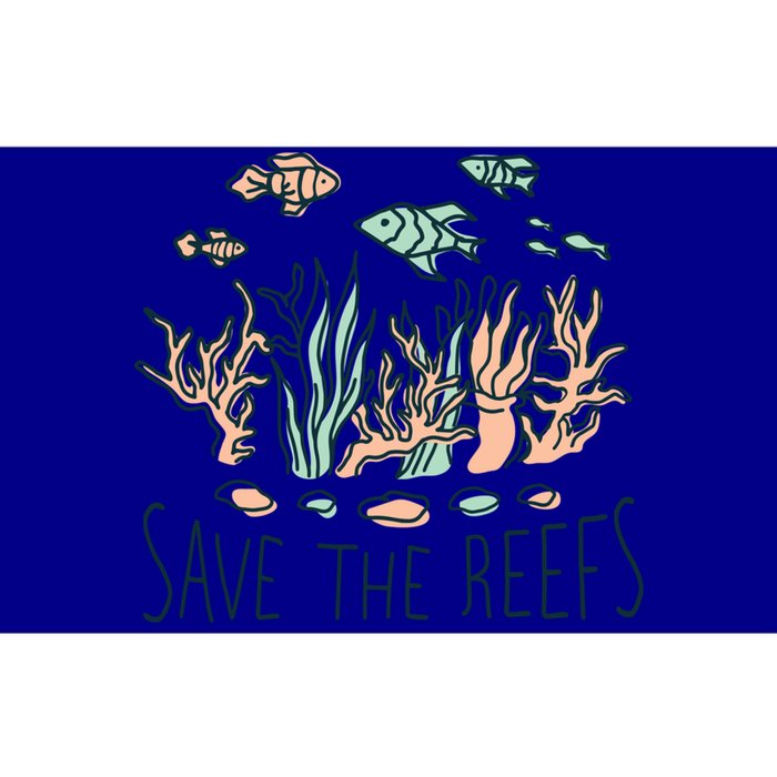 Save The Reefs Abstract Art Design Featuring The Coral Reefs Gift Bumper Sticker