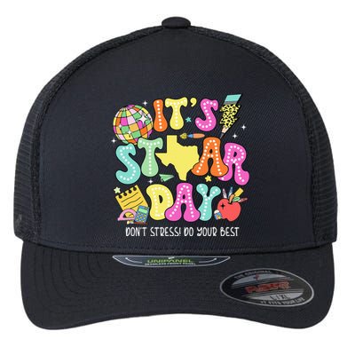 State Testing Retro ItS Staar Day DonT Stress Do Your Best Flexfit Unipanel Trucker Cap