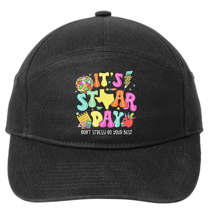 State Testing Retro ItS Staar Day DonT Stress Do Your Best 7-Panel Snapback Hat