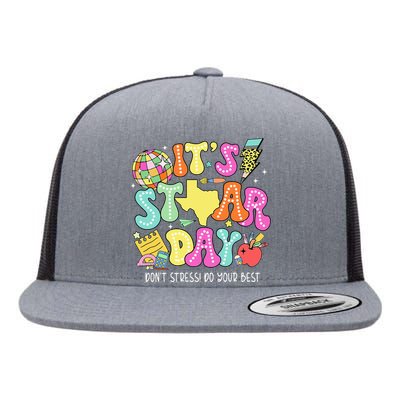 State Testing Retro ItS Staar Day DonT Stress Do Your Best Flat Bill Trucker Hat