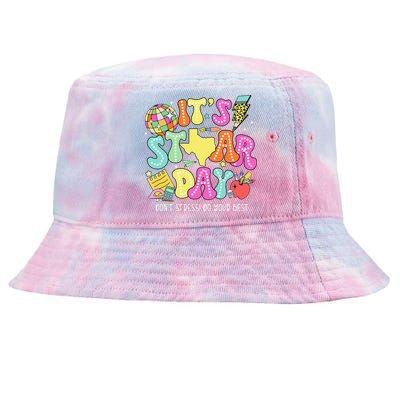 State Testing Retro ItS Staar Day DonT Stress Do Your Best Tie-Dyed Bucket Hat