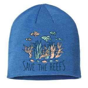 Save The Reefs Save The Planet Sustainable Lifestyle Cool Gift Sustainable Beanie