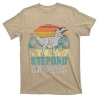 Stepdadsaurus T Rex Dinosaur Stepdad Saurus Fathers Day T-Shirt