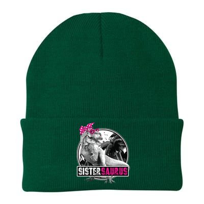 Sistersaurus T Rex Dinosaur Sister Saurus Family Matching Knit Cap Winter Beanie