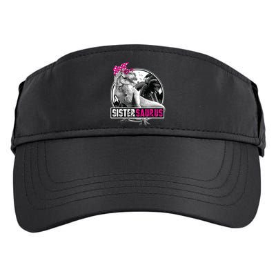 Sistersaurus T Rex Dinosaur Sister Saurus Family Matching Adult Drive Performance Visor