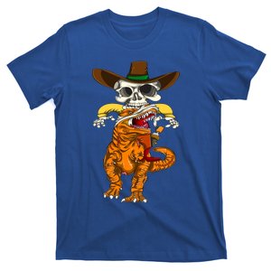 Skeleton T Rex Dinosaur Halloween Cool Gift T-Shirt