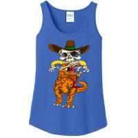 Skeleton T Rex Dinosaur Halloween Cool Gift Ladies Essential Tank