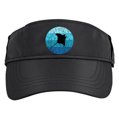 Stingray Ta Ray Retro Vintage Ocean Water Animal Gift Adult Drive Performance Visor