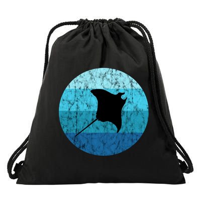Stingray Ta Ray Retro Vintage Ocean Water Animal Gift Drawstring Bag