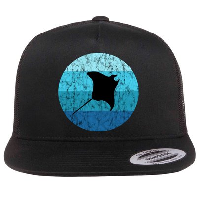Stingray Ta Ray Retro Vintage Ocean Water Animal Gift Flatbill Hat