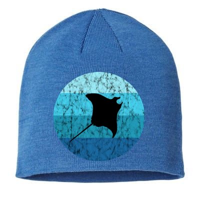 Stingray Ta Ray Retro Vintage Ocean Water Animal Gift Sustainable Beanie