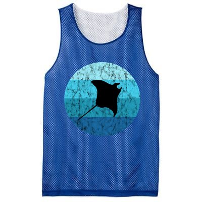 Stingray Ta Ray Retro Vintage Ocean Water Animal Gift Mesh Reversible Basketball Jersey Tank
