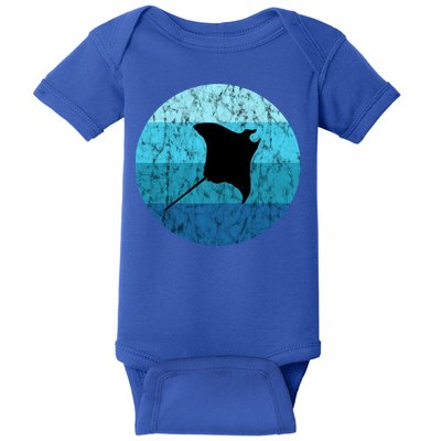 Stingray Ta Ray Retro Vintage Ocean Water Animal Gift Baby Bodysuit