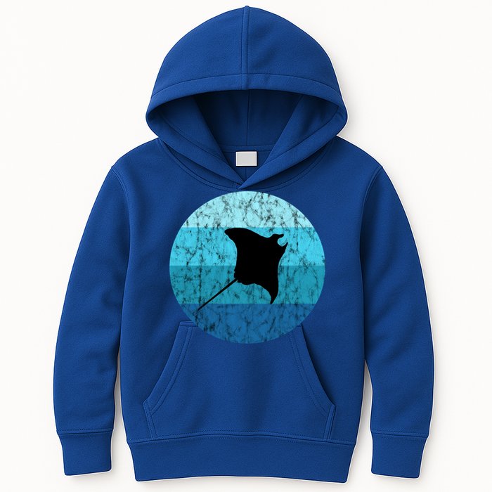 Stingray Ta Ray Retro Vintage Ocean Water Animal Gift Kids Hoodie