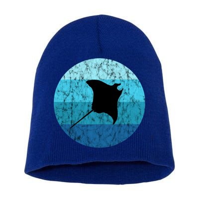 Stingray Ta Ray Retro Vintage Ocean Water Animal Gift Short Acrylic Beanie