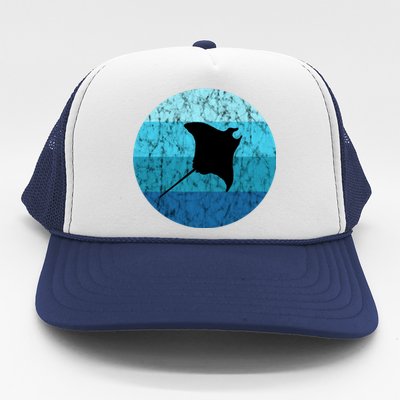 Stingray Ta Ray Retro Vintage Ocean Water Animal Gift Trucker Hat