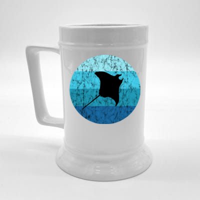 Stingray Ta Ray Retro Vintage Ocean Water Animal Gift Beer Stein