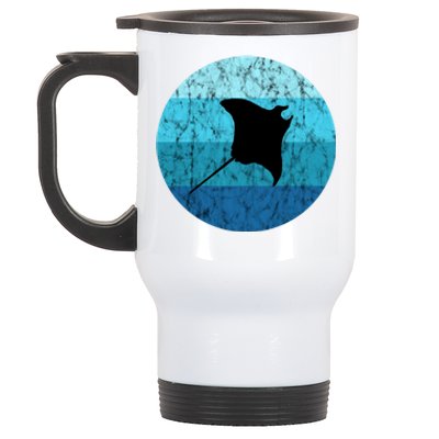 Stingray Ta Ray Retro Vintage Ocean Water Animal Gift Stainless Steel Travel Mug