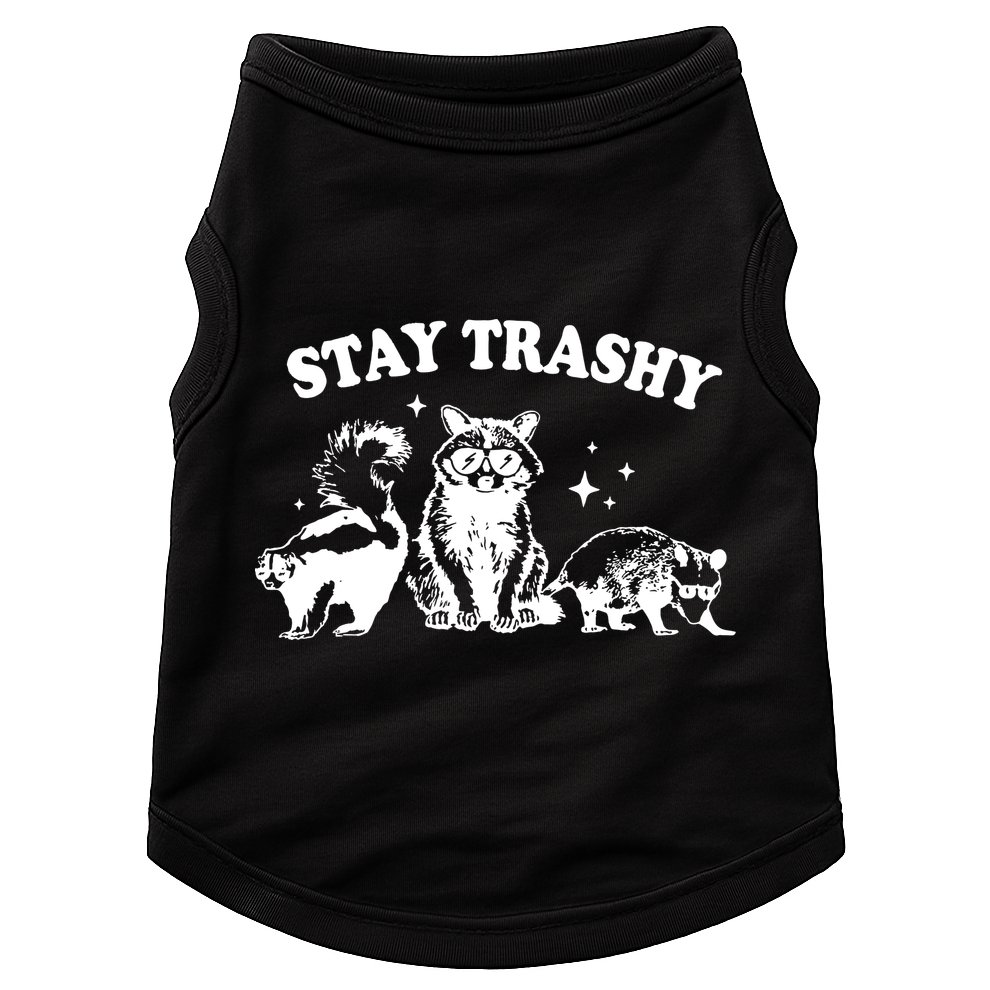 Stay Trashy Raccoon Opossum Skunk Doggie Tank
