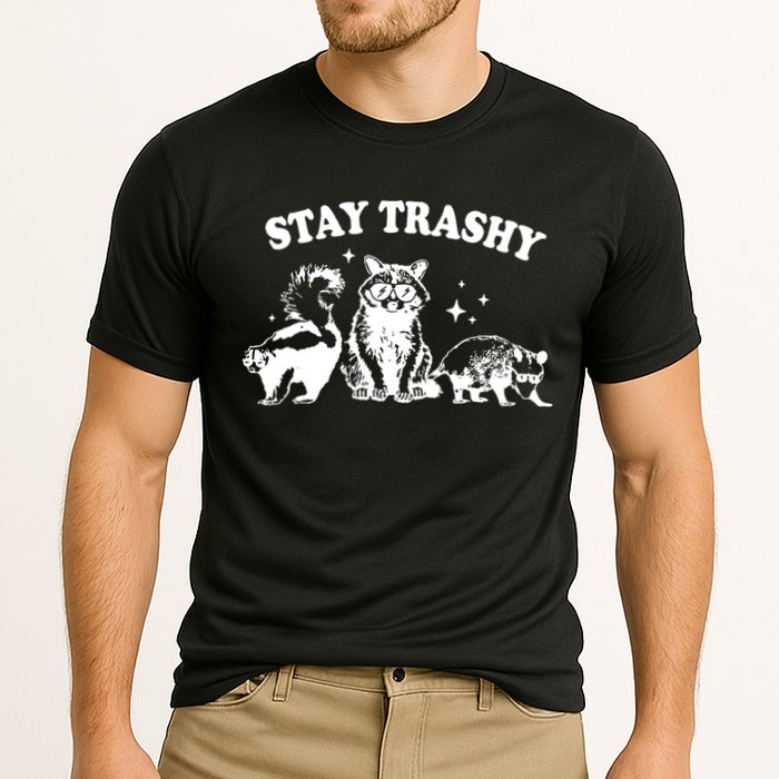Stay Trashy Raccoon Opossum Skunk Cooling Performance Crew T-Shirt