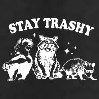 Stay Trashy Raccoon Opossum Skunk 15oz Campfire Ceramic Mug