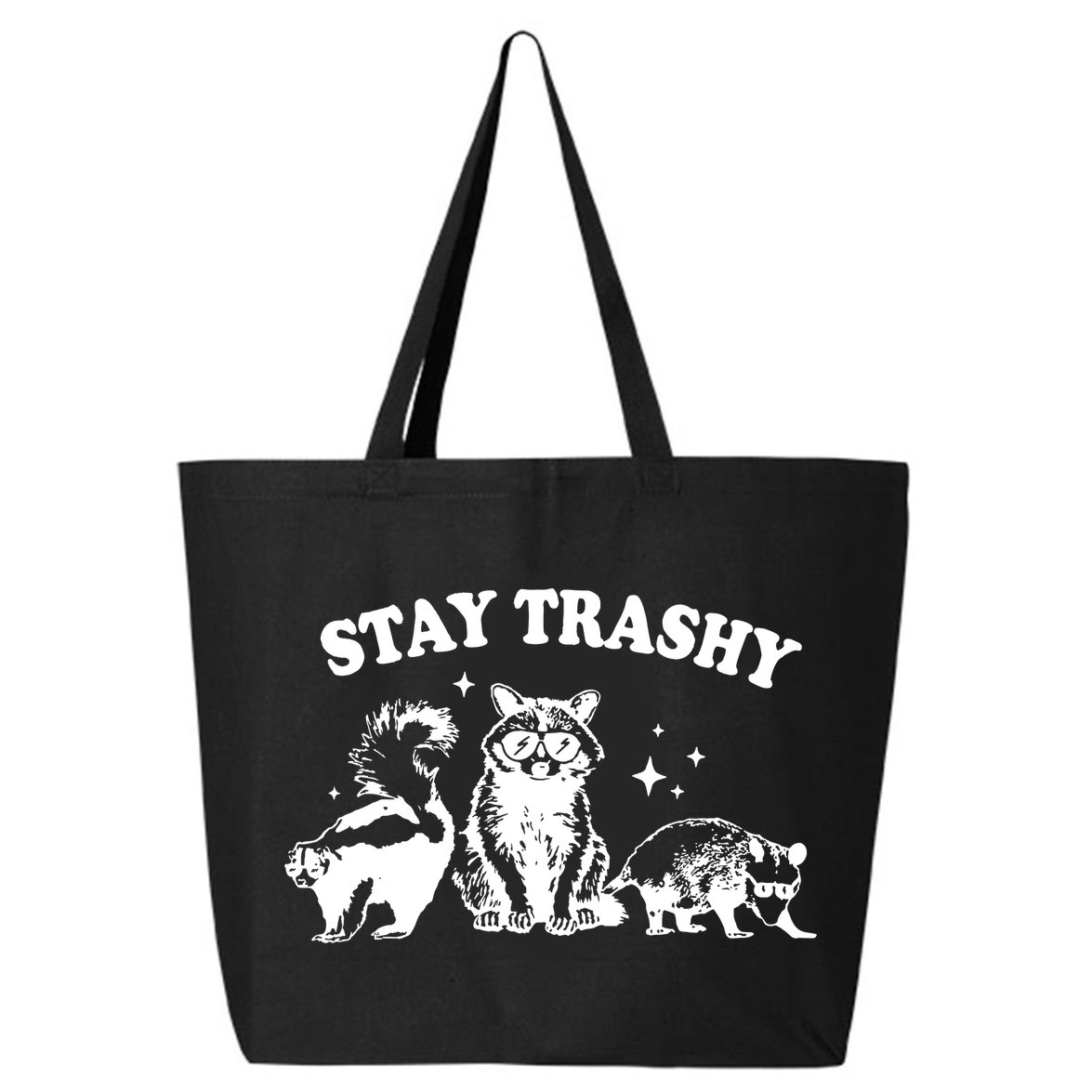 Stay Trashy Raccoon Opossum Skunk 25L Jumbo Tote