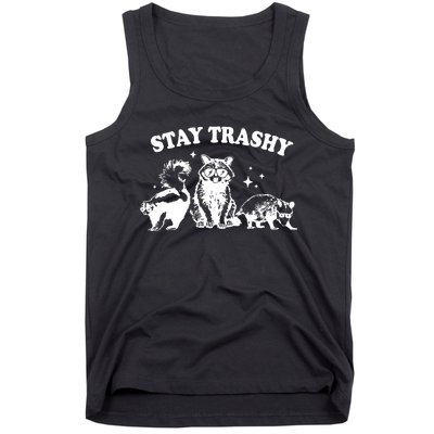 Stay Trashy Raccoon Opossum Skunk Tank Top