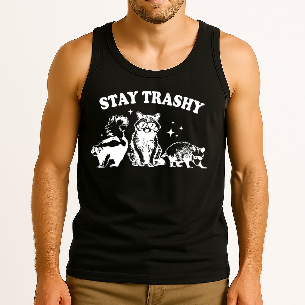 Stay Trashy Raccoon Opossum Skunk Tank Top