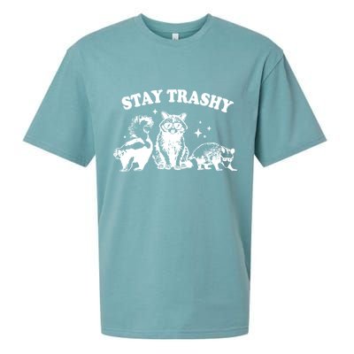 Stay Trashy Raccoon Opossum Skunk Sueded Cloud Jersey T-Shirt
