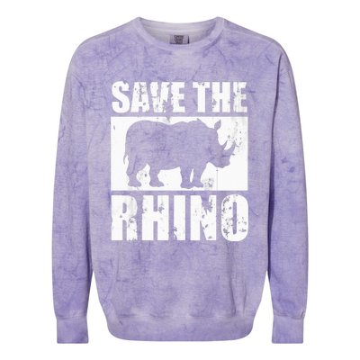 Save The Rhino Colorblast Crewneck Sweatshirt