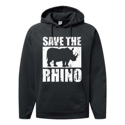 Save The Rhino Performance Fleece Hoodie