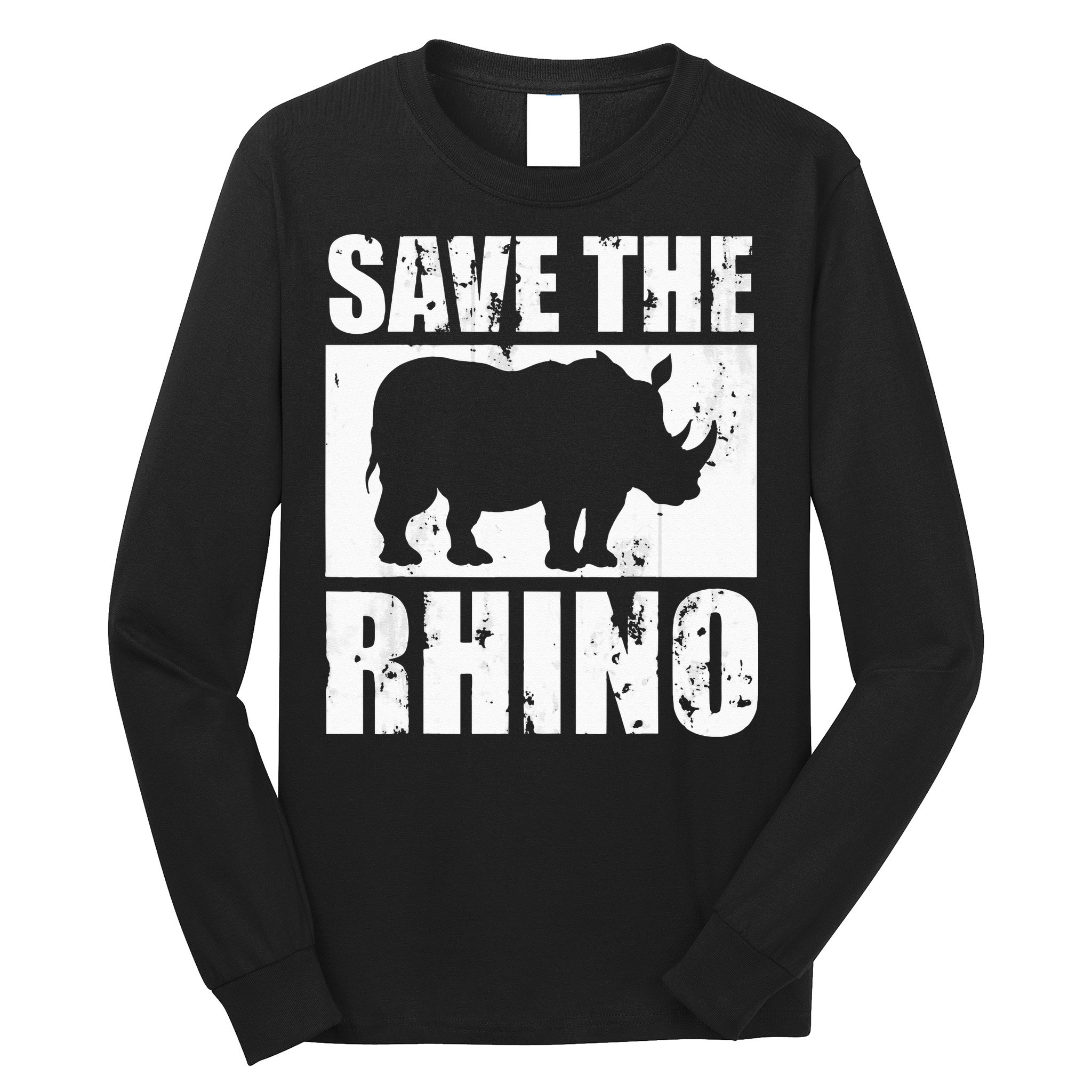 Save The Rhino Long Sleeve Shirt