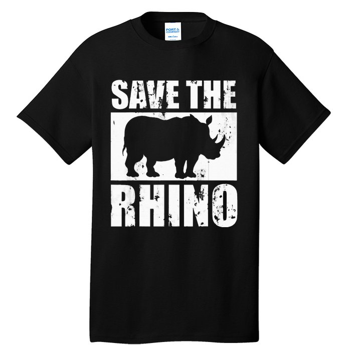 Save The Rhino Tall T-Shirt