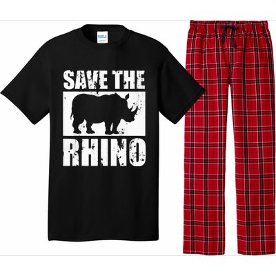 Save The Rhino Pajama Set