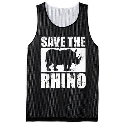 Save The Rhino Mesh Reversible Basketball Jersey Tank