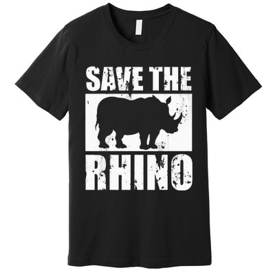 Save The Rhino Premium T-Shirt