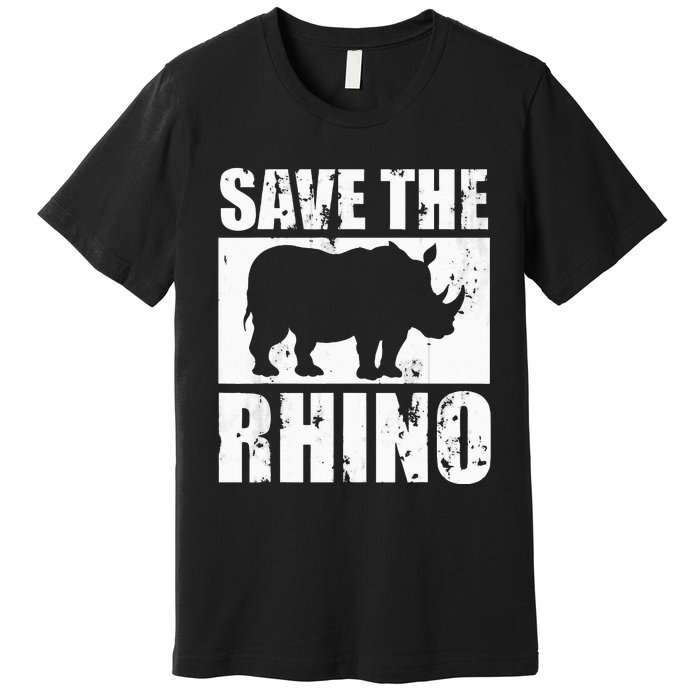 Save The Rhino Premium T-Shirt