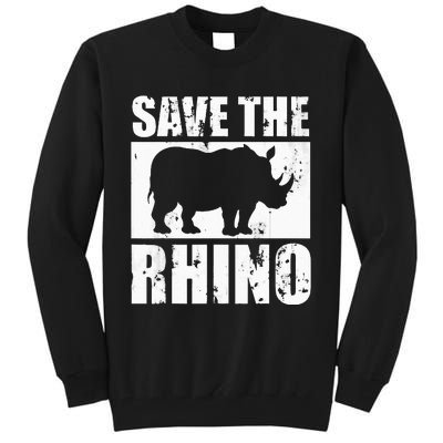 Save The Rhino Tall Sweatshirt