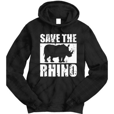 Save The Rhino Tie Dye Hoodie