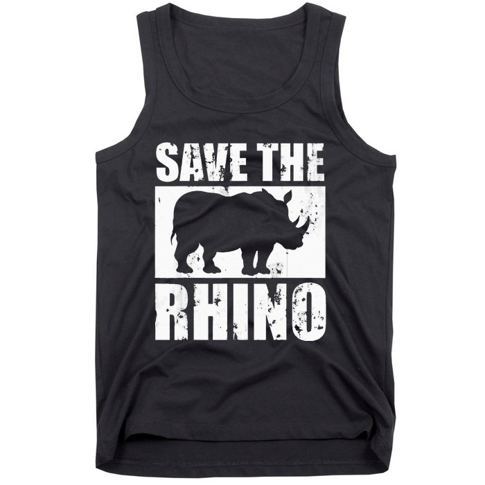 Save The Rhino Tank Top