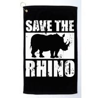 Save The Rhino Golf Towel