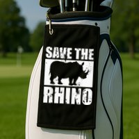 Save The Rhino Golf Towel