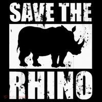 Save The Rhino Zip Tote Bag